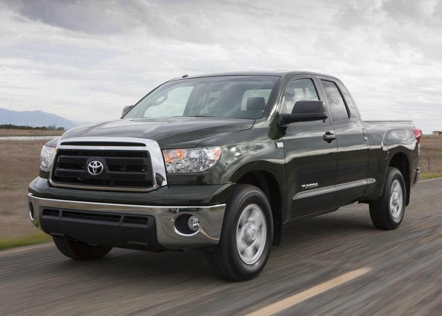 2010 Toyota Tundra cruising down the road