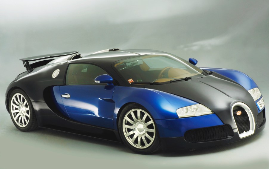 Black and Blue 2003 Bugatti Veyron