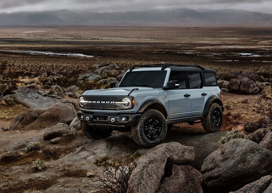 An image of a Ford Bronco parked outdoors.