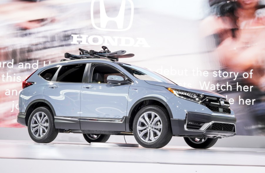 A 2019 Honda CR-V on display