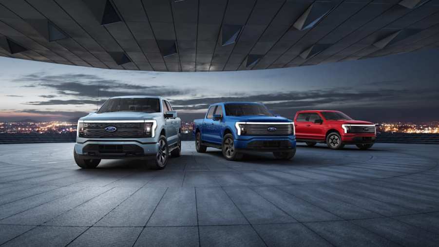 Three 2022 Ford F-150 Lightning debut