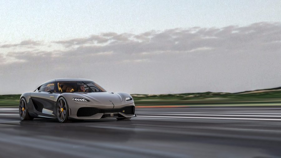 Koenigsegg Gemera speeding through