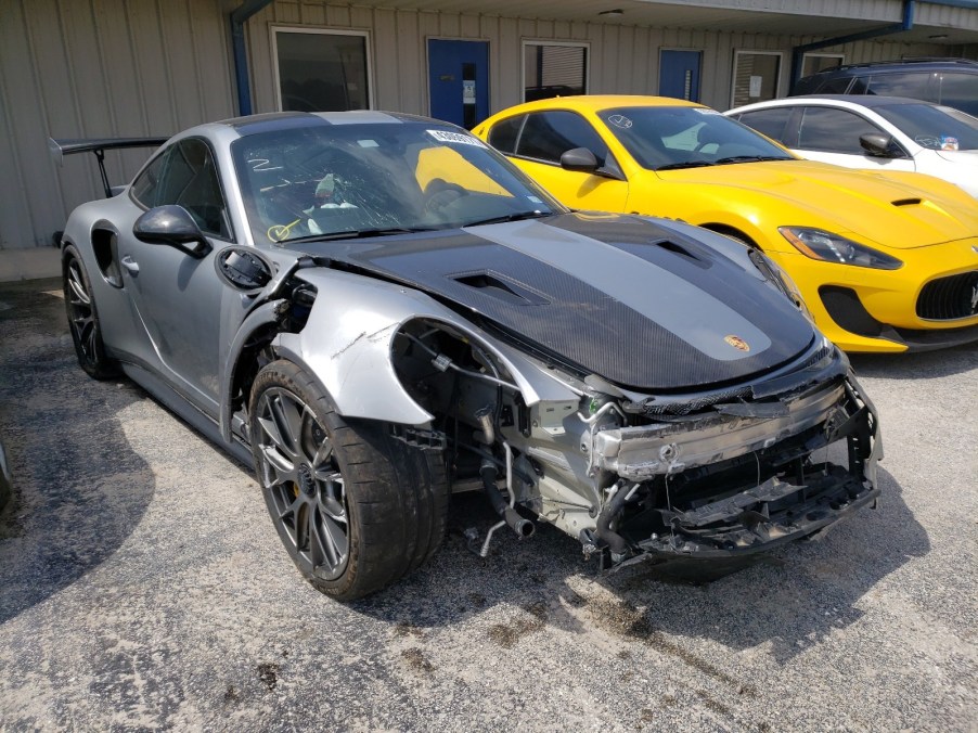 wrecked 2018 Porsche 911 GT2 RS