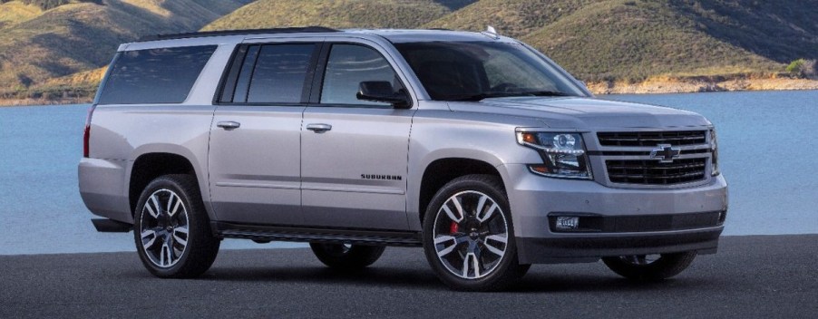 Silver 2020 Chevrolet Suburban in natural setting