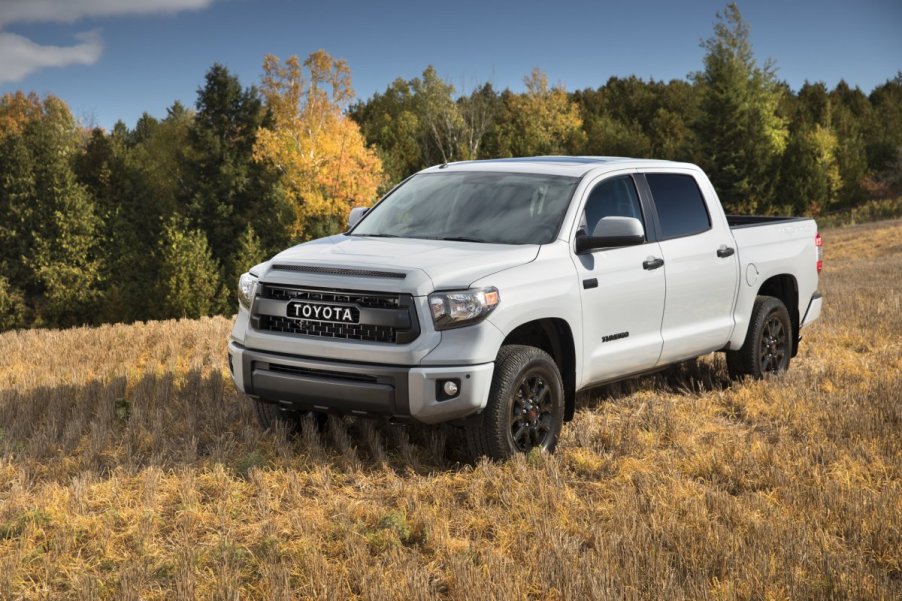 A white 2017 Toyota Tundra TRD Pro