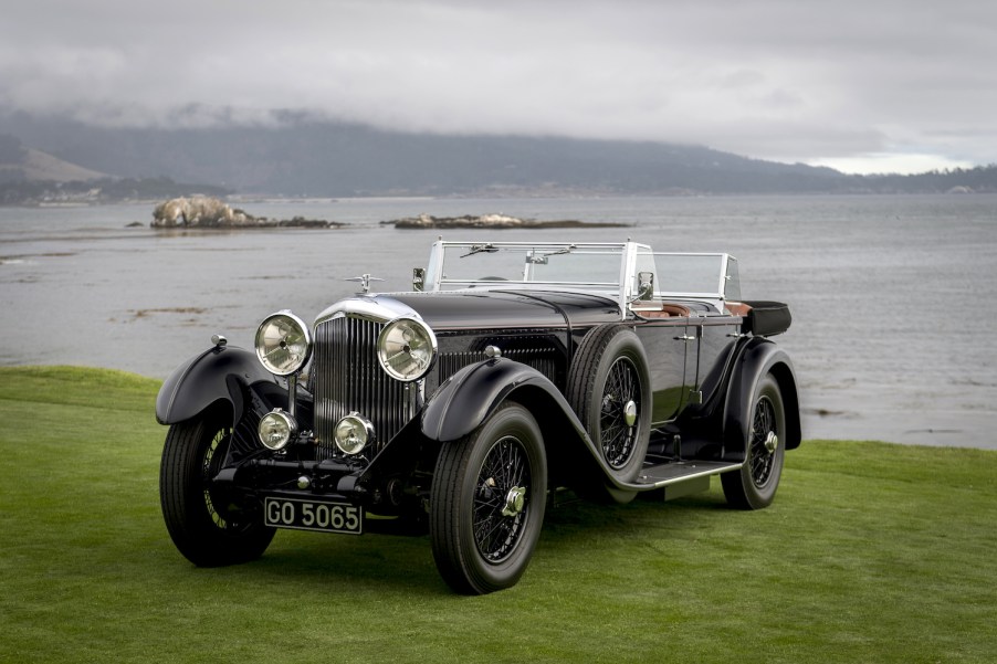 A 1931 Bentley 8 litre Gurney Nutting Sport Tourer, winner of the Best of Show award, owned by Billionaire Michael Kadoorie, chairman of Hong Kong And Shanghai Hotels Ltd., stands on the 18th fairway at the 2019 Pebble Beach Concours d'Elegance in Pebble Beach, California, U.S., on Sunday, Aug. 18, 2019.