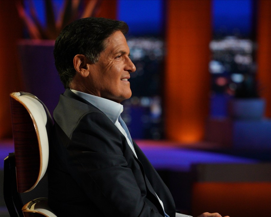 Mark Cuban on the set of 'Shark Tank'