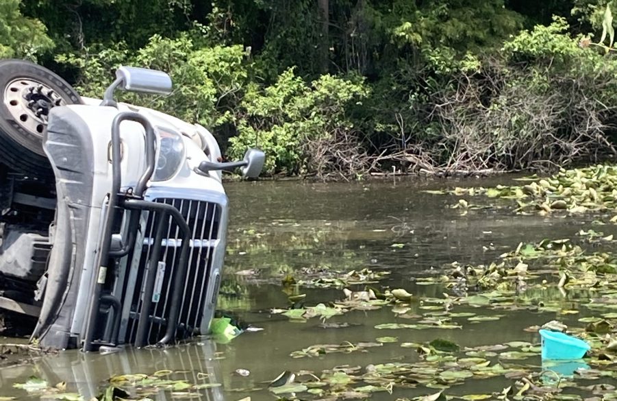 Truck Carrying 20,000 Pounds of Ramen Noodles Crashes