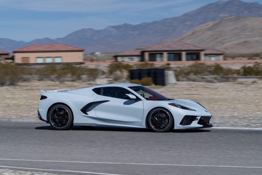 White 2021 C8 Corvette