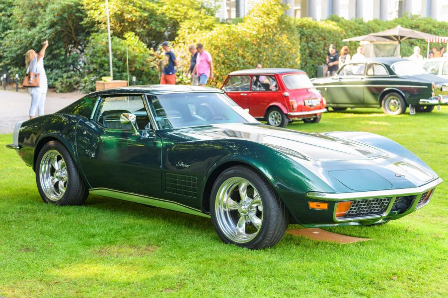 A Chevrolet Corvette Stingray model on display at the 2019 Concours d'Elegance