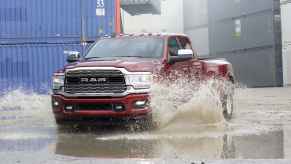 2021 ram 3500 driving through water