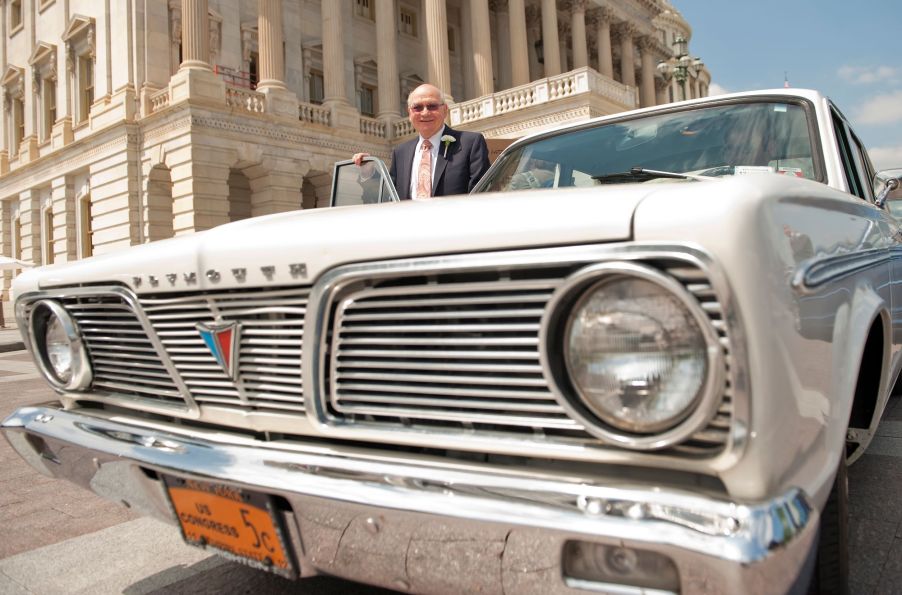 Gary Ackerman enters his 1966 Plymouth Valiant