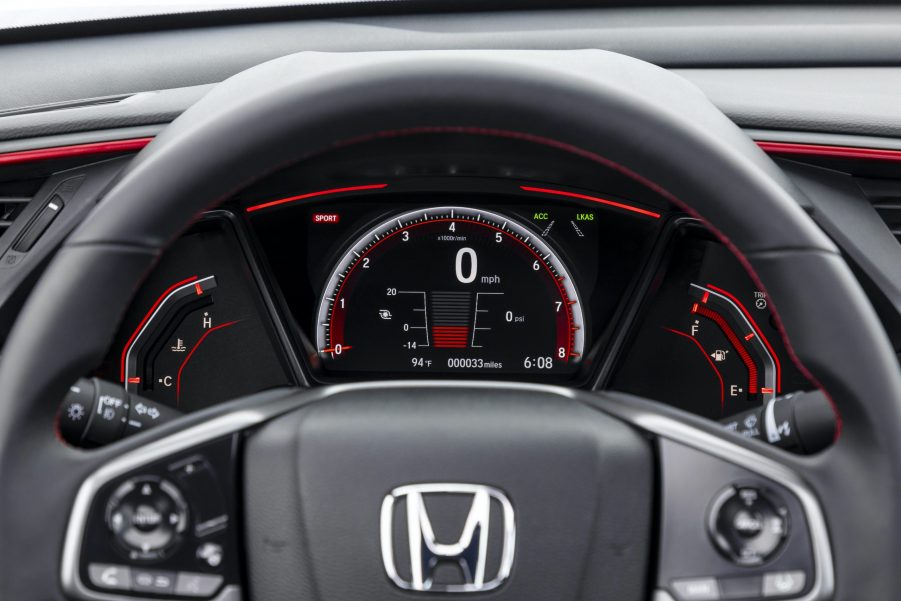 2020 Honda Civic Si Sedan instrument panel