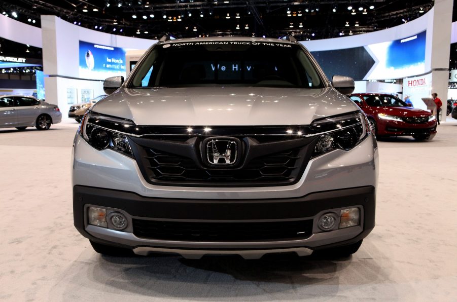 Honda Ridgeline is on display at the 109th Annual Chicago Auto Show at McCormick Place in Chicago, Illinois