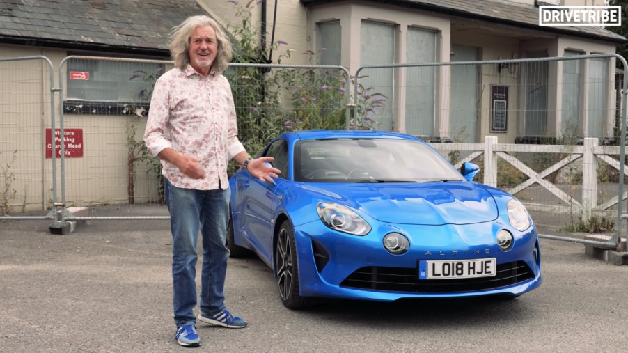 James May on the Alpine A110