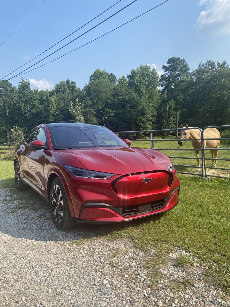 A 2021 Mustang Mach-E review vehicle