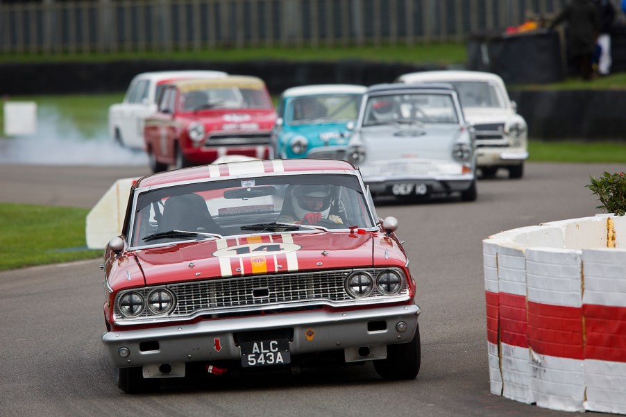 1963 Ford Galaxie 500 racing at Goodwood