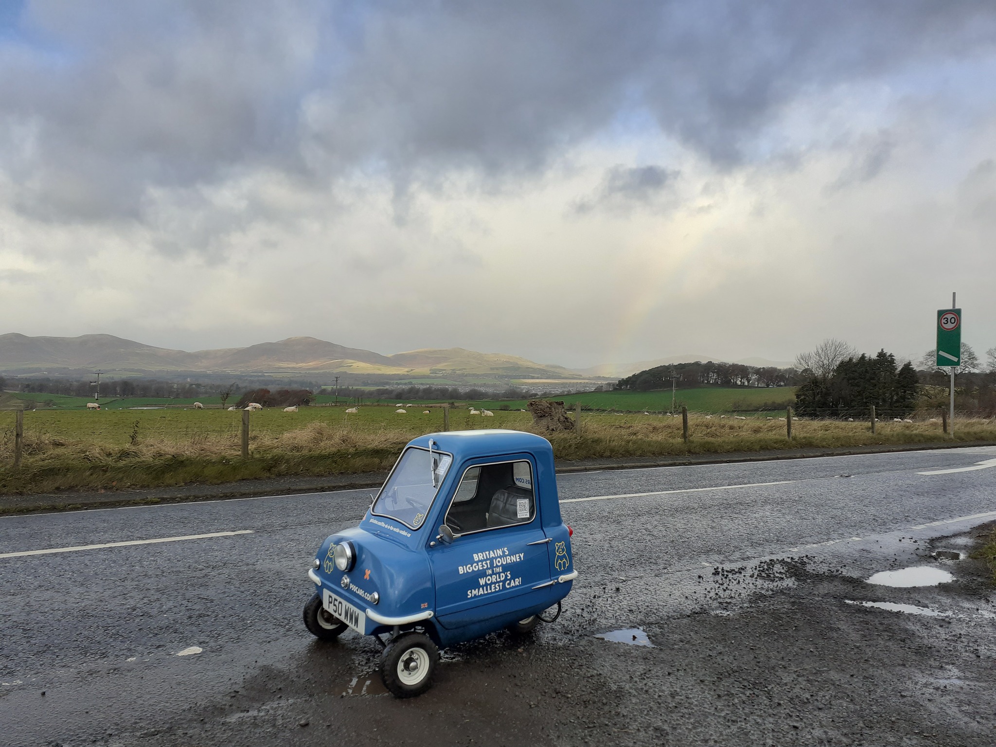 A Man Is Driving the World's Smallest Car Across Britain