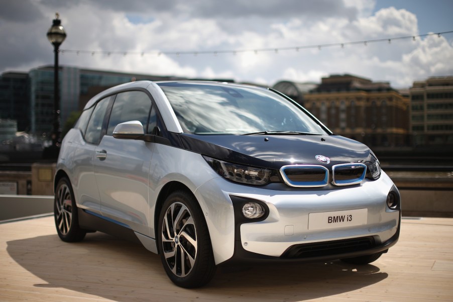 This is the BMW i3, one of the cars with the best gas mileage. | Dan Kitwood/Getty Images