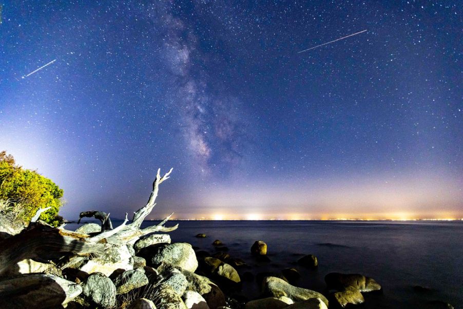 View of the Milky Way, highlighting danger that alien species could hitch ride on spaceships and contaminate Earth