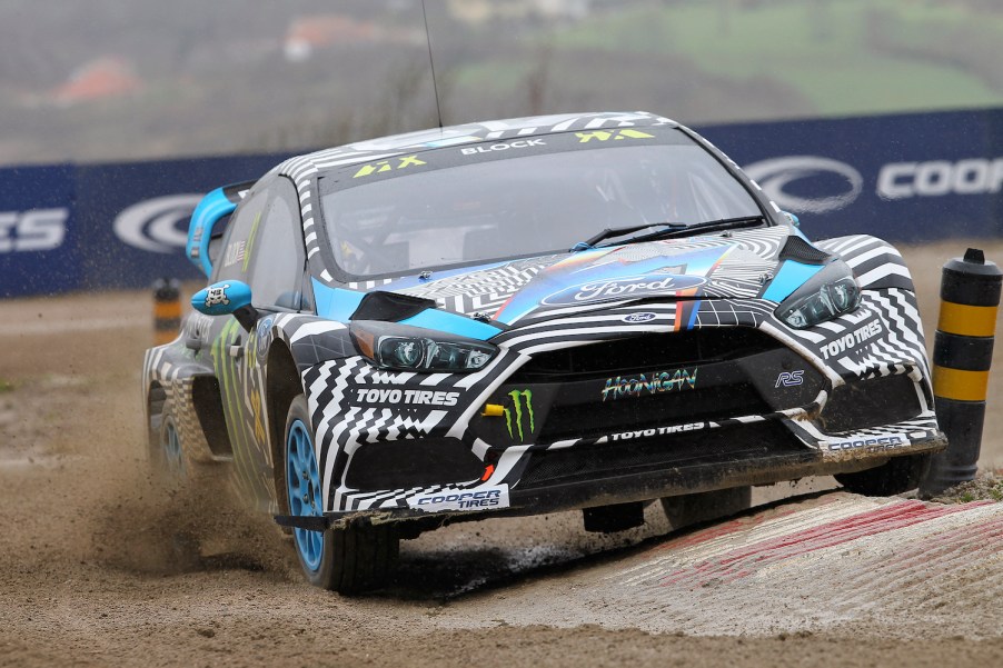 Ken Block racing Ford Focus in Portugal