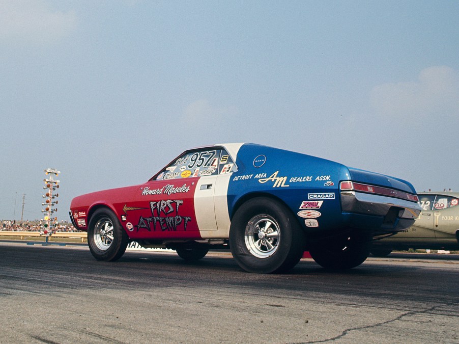 1969 AMC AMX Hurst Super Stock at NHRA drag race