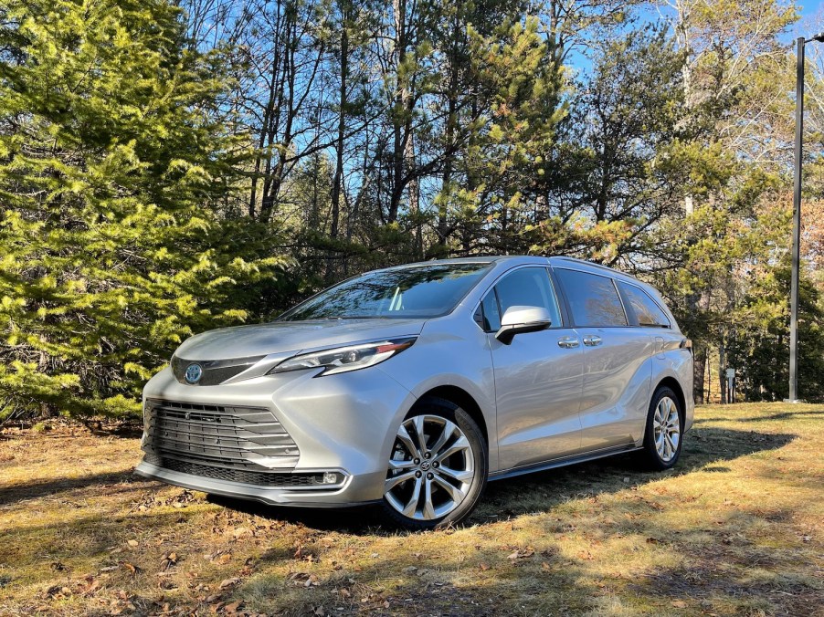 2022 Toyota Sienna parked near trees