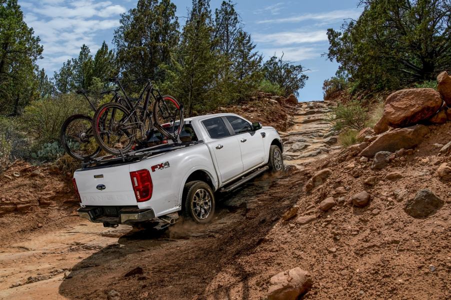 The 2022 Ford Ranger is a mid-size truck that does not offer a V6 engine.