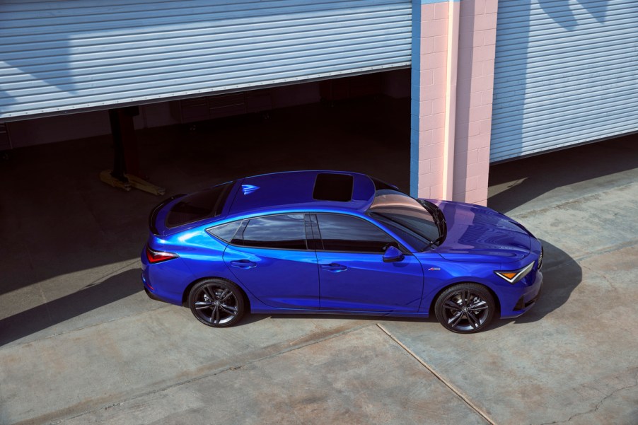 2023 Acura Integra overhead blue