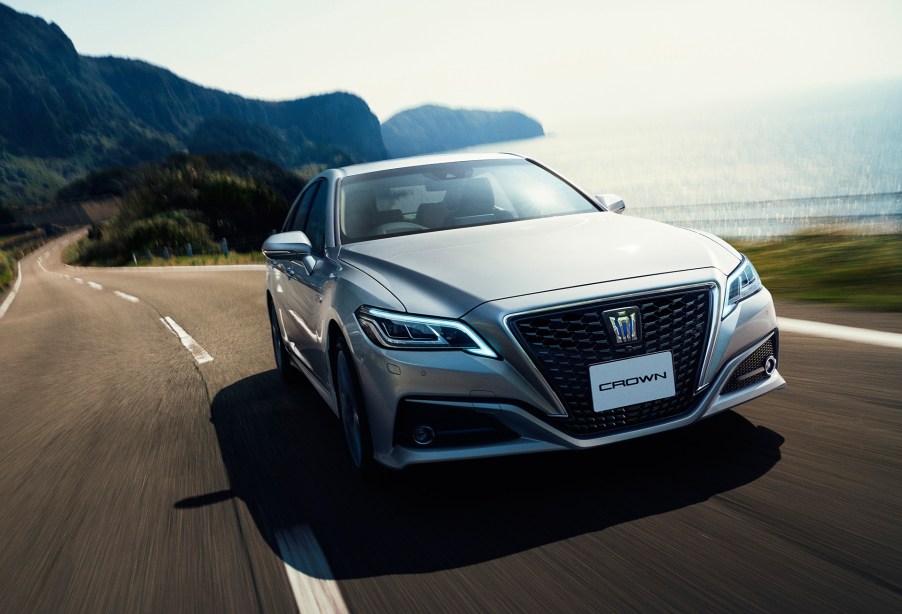 A 2018 Toyota Crown in Silver