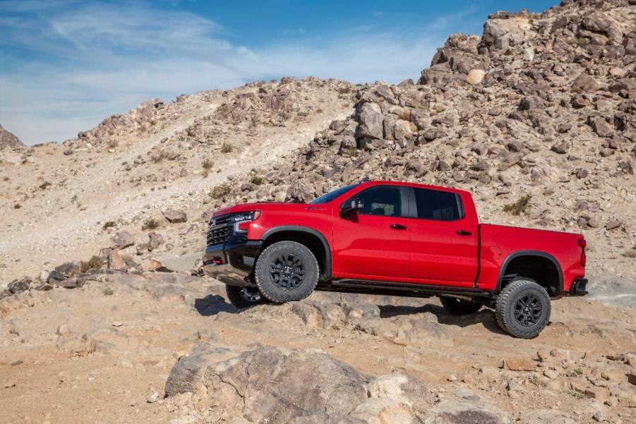 2022 Chevy Silverado ZR2 on dirt