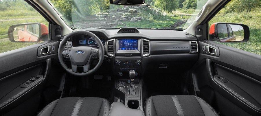 2022 Ford Ranger interior in grey