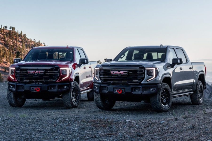 Two 2023 GMC Sierra AT4X AEV models