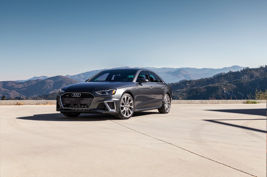 An Audi A4 sedan parked in the sun