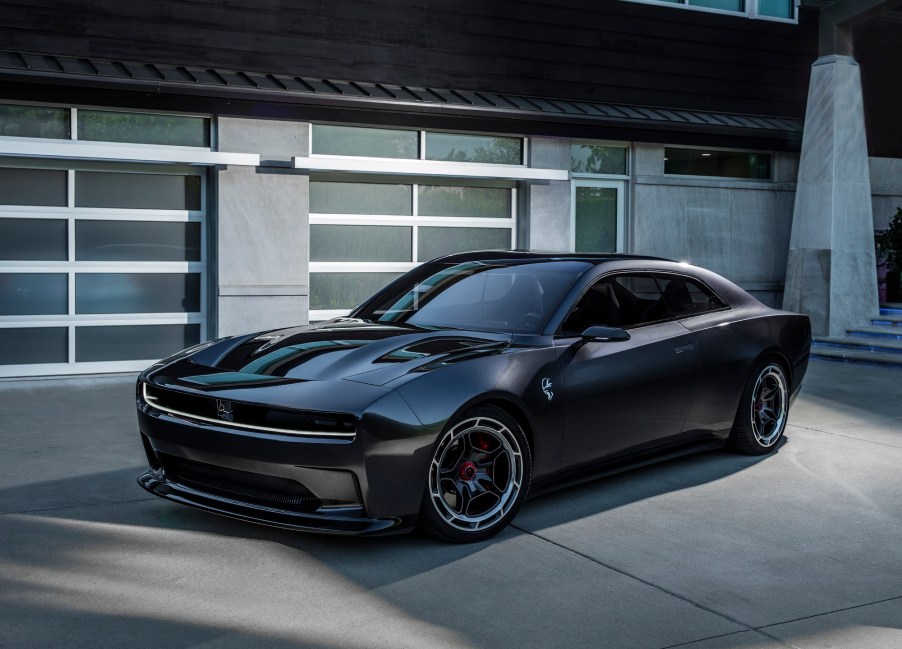 The sculpted Charger Daytona SRT EV is a coupe, unlike the previous Chargers.