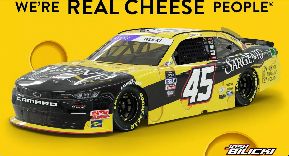 NASCAR Driver Crashes Into Cheese Ad and Is Rewarded With a Sponsorship