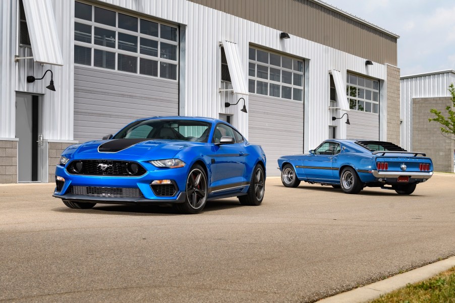 The 2022 Mustang Mach 1 is faster and more powerful than the Nissan Z Performance.