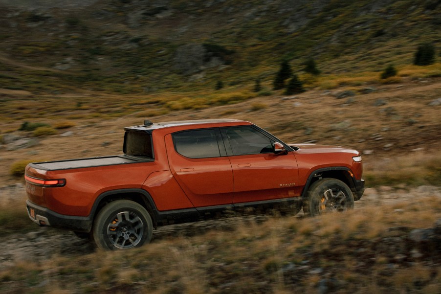 2022 Rivian R1T in the desert