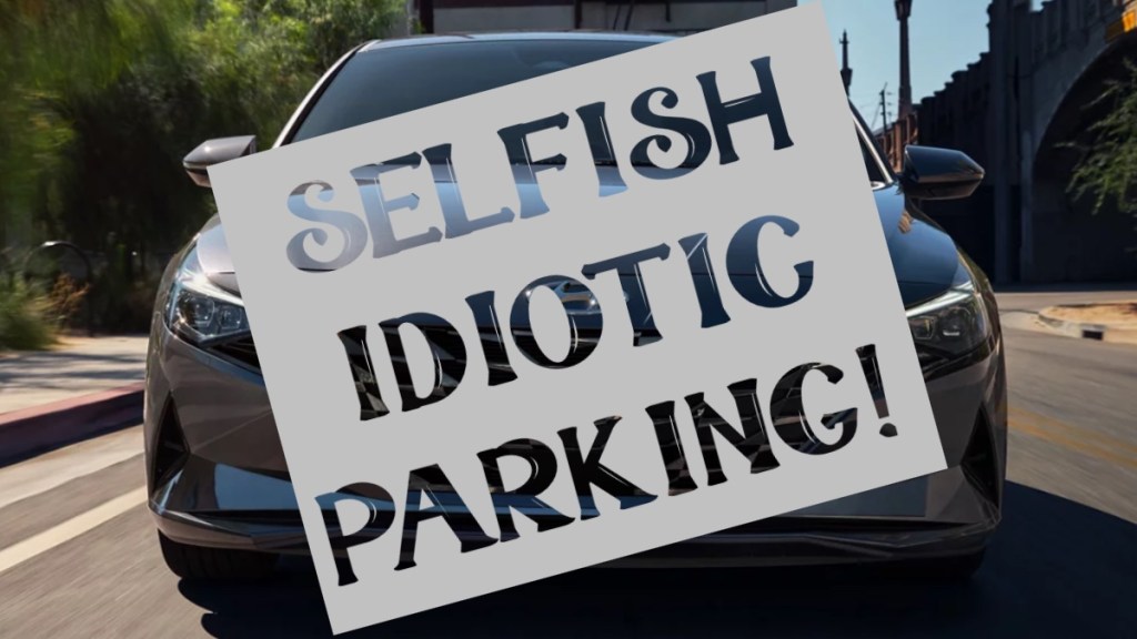 Car Plastered With 'Selfish Idiotic Parking' Signs for Bad Park Job