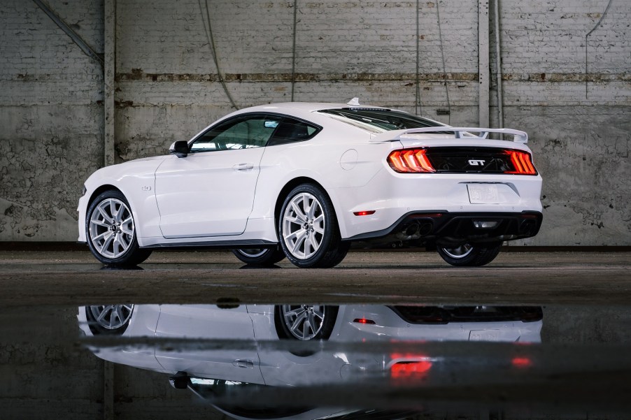 A fully-loaded 2022 Ford Mustang GT Premium offers luxury and performance.