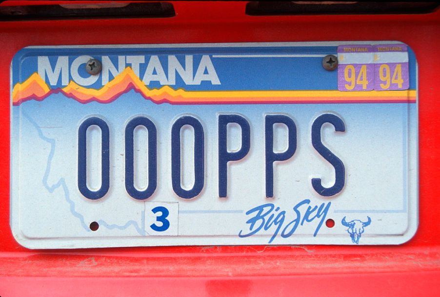 Montana plate