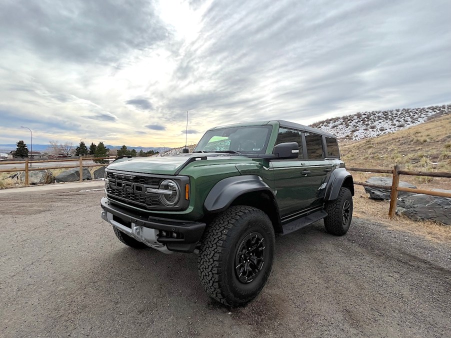 2022 Ford Bronco Raptor front corner