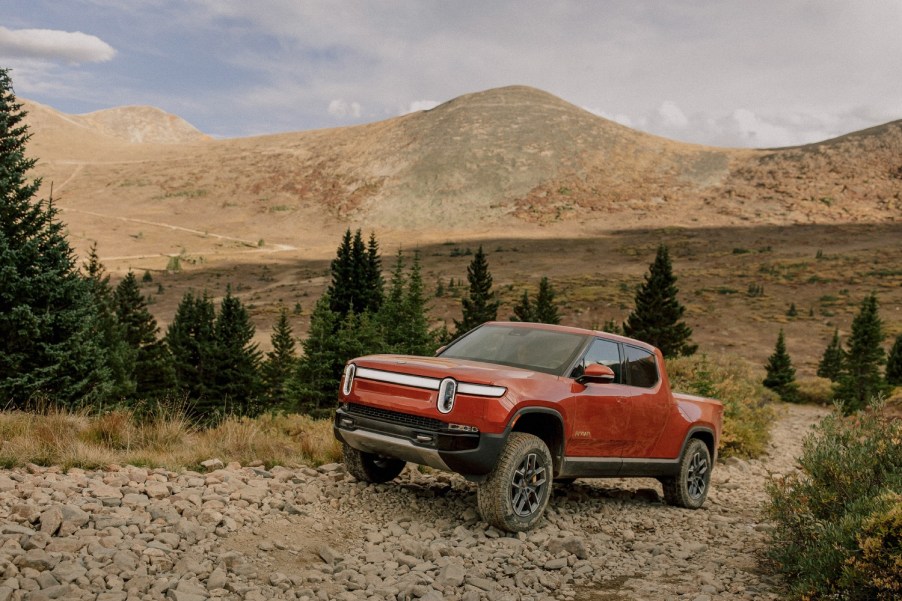 The Rivian R1T electric pickup truck is an IIHS Top Safety Pick Plus winner