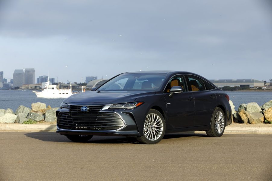 A 2020 Toyota Avalon Hybrid parked