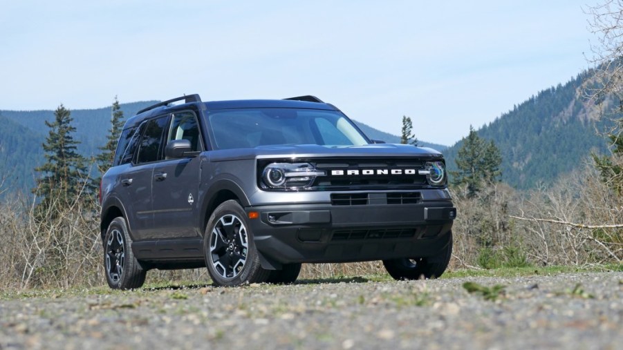 The Ford Bronco Sport off-roading