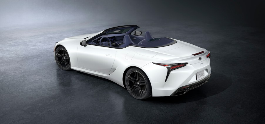 2024 Lexus LC 500 rear overhead view