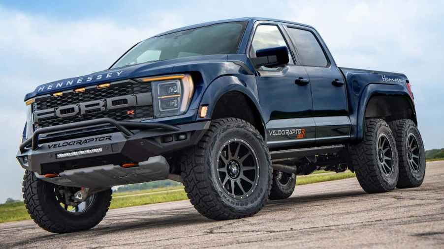 Hennessey's new Ford F-150 Raptor R custom 6x6 truck