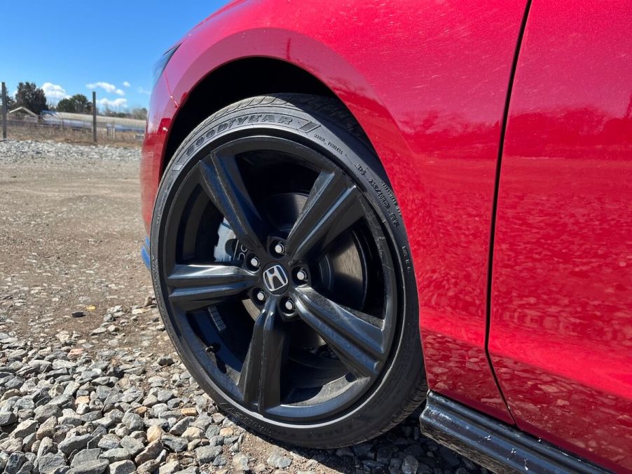 A 2023 Honda Accord 19-inch wheel