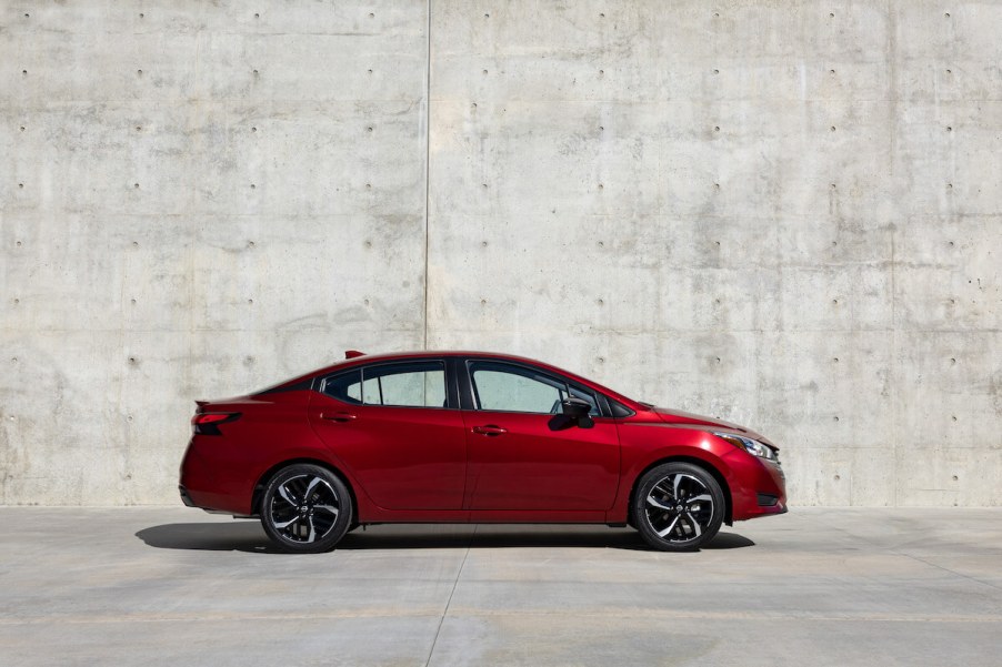 A side view of the 2023 Nissan Versa