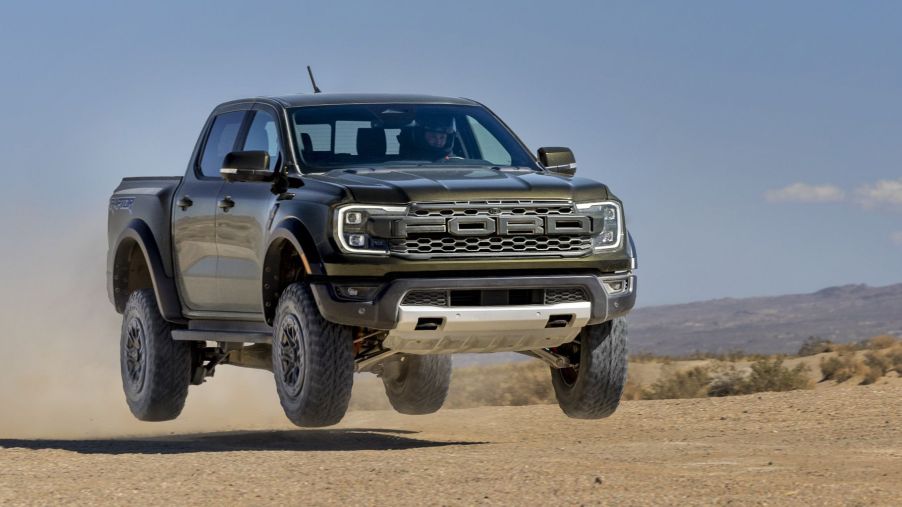 A 2024 Ford Ranger driving off-road.